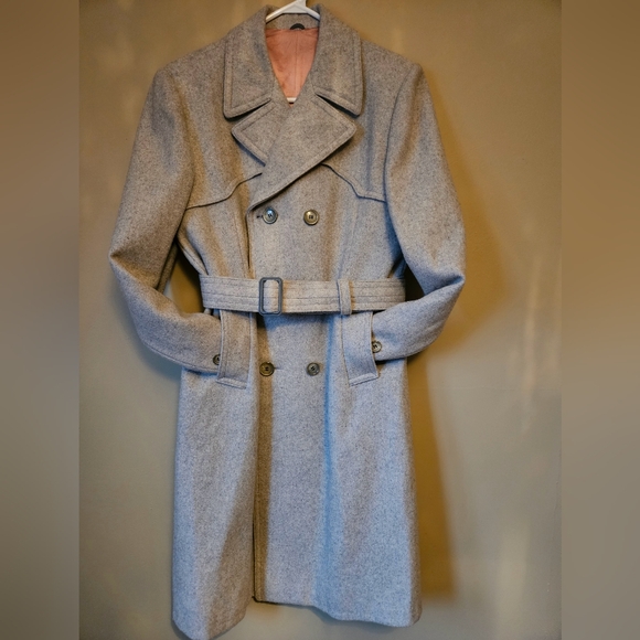 IL Classico grey wool trench jacket - Picture 2 of 16